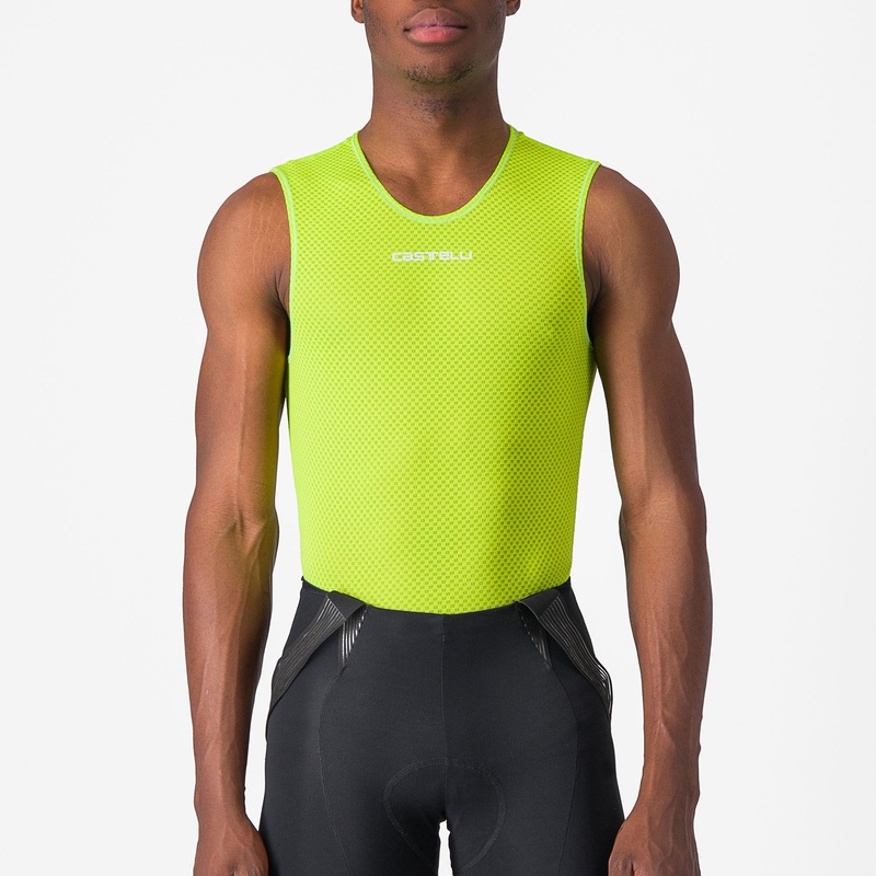 Maglia intima senza maniche Castelli Pro Mesh 2.0 – Giallo