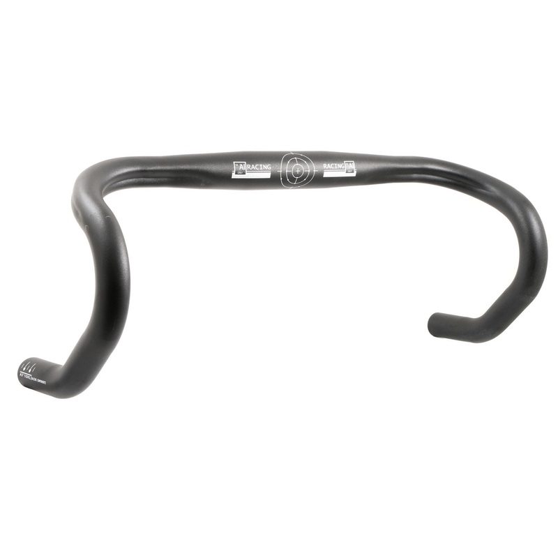 AI RACING LIGHTWEIGHT ALLOY DROP HANDLEBARS ROAD BIKE BLACK 31.8mm 440mm WIDE (420mm CENTRES)