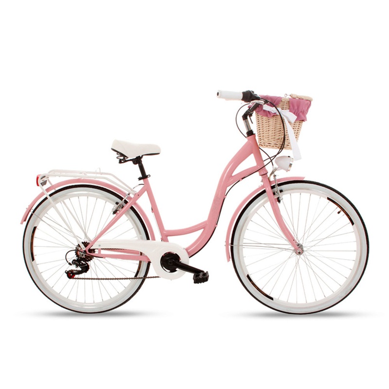 Cheap Fashion Urban Bicystar Bicycle Single Speed City Bike 7 Speed with Basket for Lady/Women/Adult