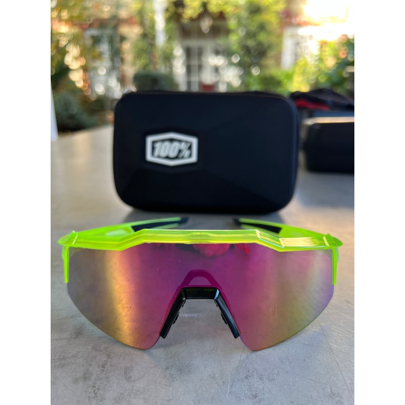 Alpecin Deceuninck | 100% Speedcraft Sunglasses | Yellow | Rider-Issued Pro Team Kit