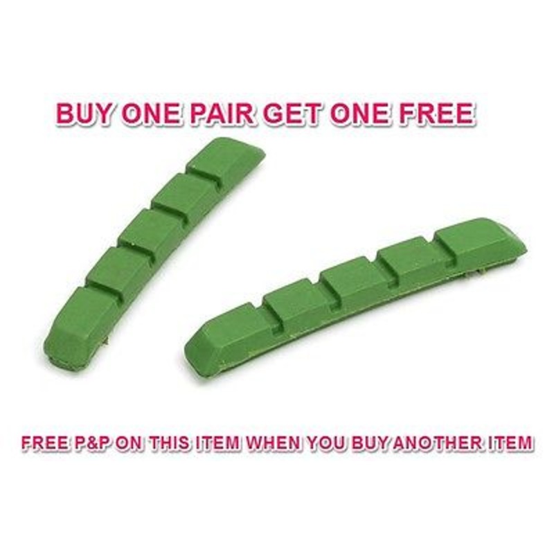 60mm GREEN CARTRIDGE MTB BRAKE PADS IDEAL CERAMIC MAVIC RIMS 75% OFF SM-1200