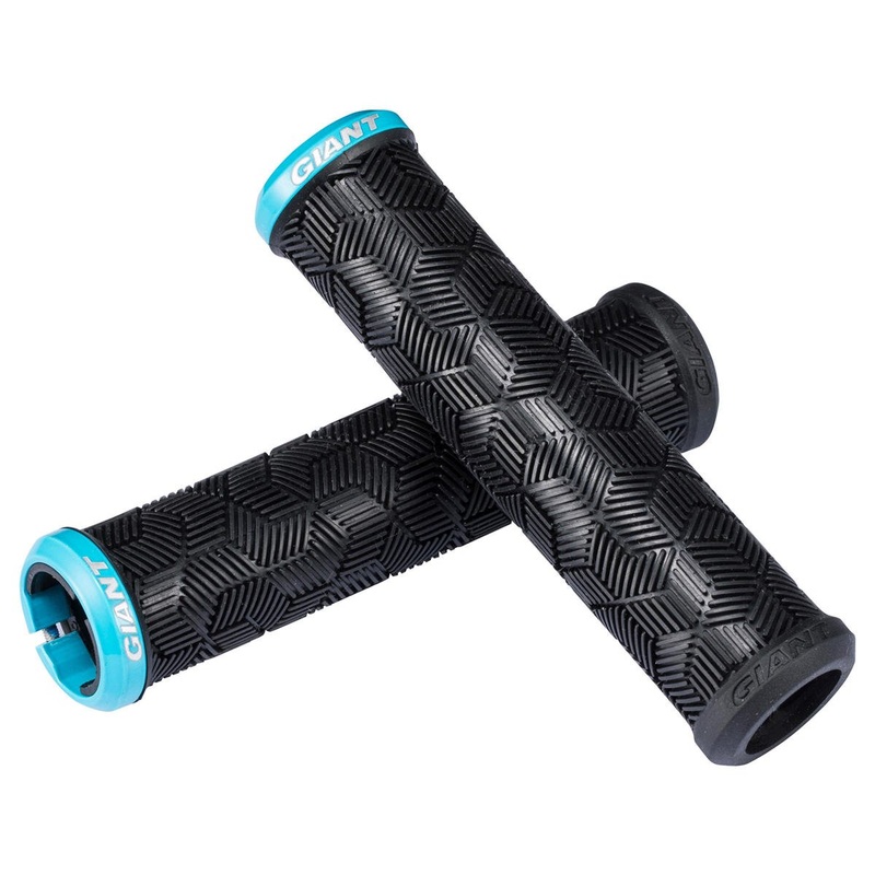 Giant Tactal Single Lock-On Grips (Black/Giant Blue) (135mm) (Pair)