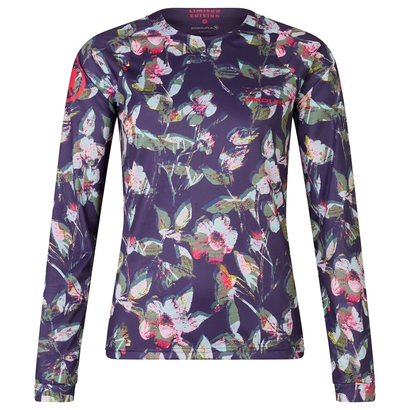 Maglia maniche lunghe donna Endura LTD PRINTED – Viola