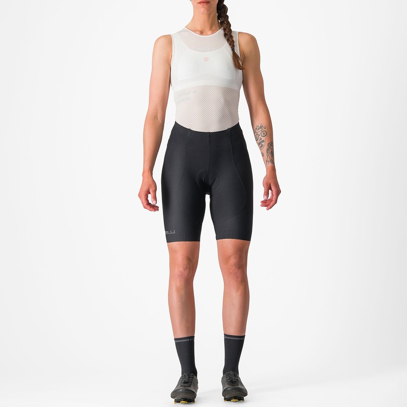 Pantaloncini donna Castelli Espresso DT – Nero