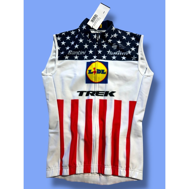 Thermal Vest  Team Issued USA National Champion Gilet | Santini | Lidl Trek | Pro Cycling Kit