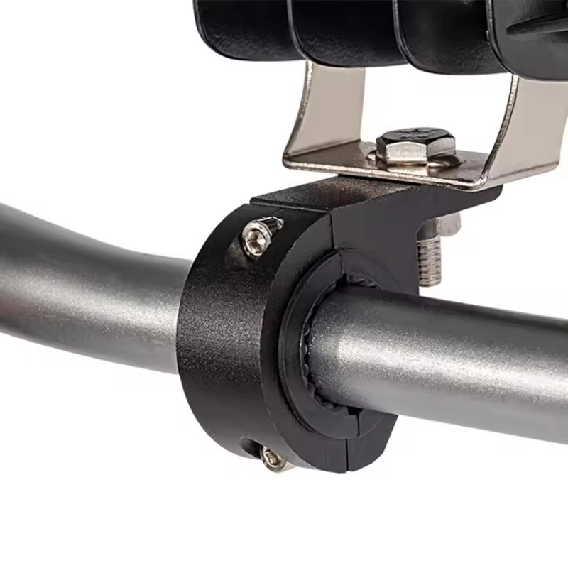 Adjustable Motorcycle Headlight Fog Light Bracket 19mm-26mm Spotlight Clamp Tube Mount Holder for Motorbike off-Road Bike