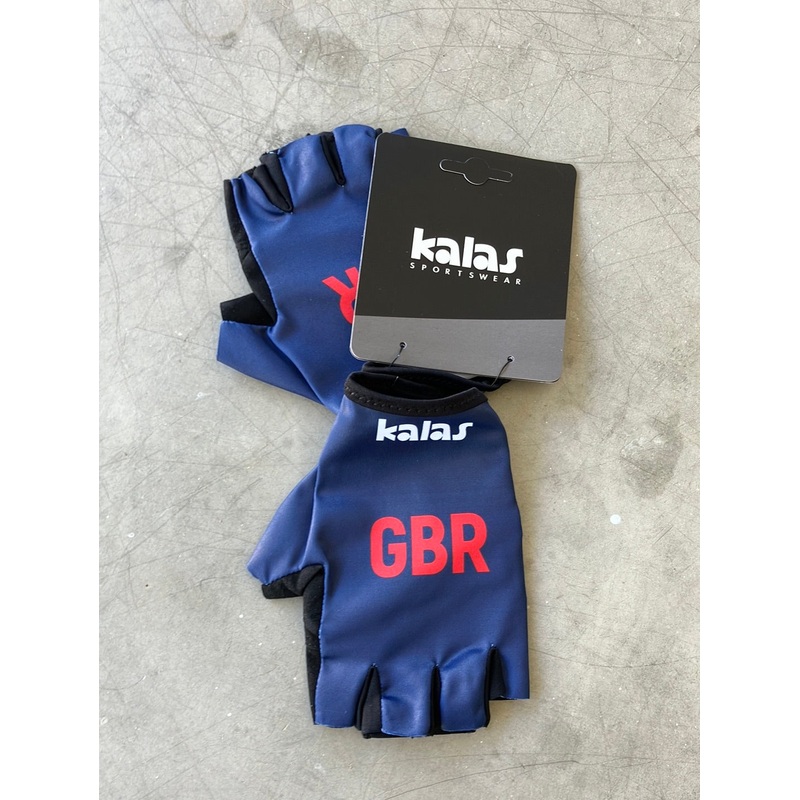 Gloves Padded Cycling | Kalas | Team GB Great Britain – British Cycling GBR | Pro Cycling Kit
