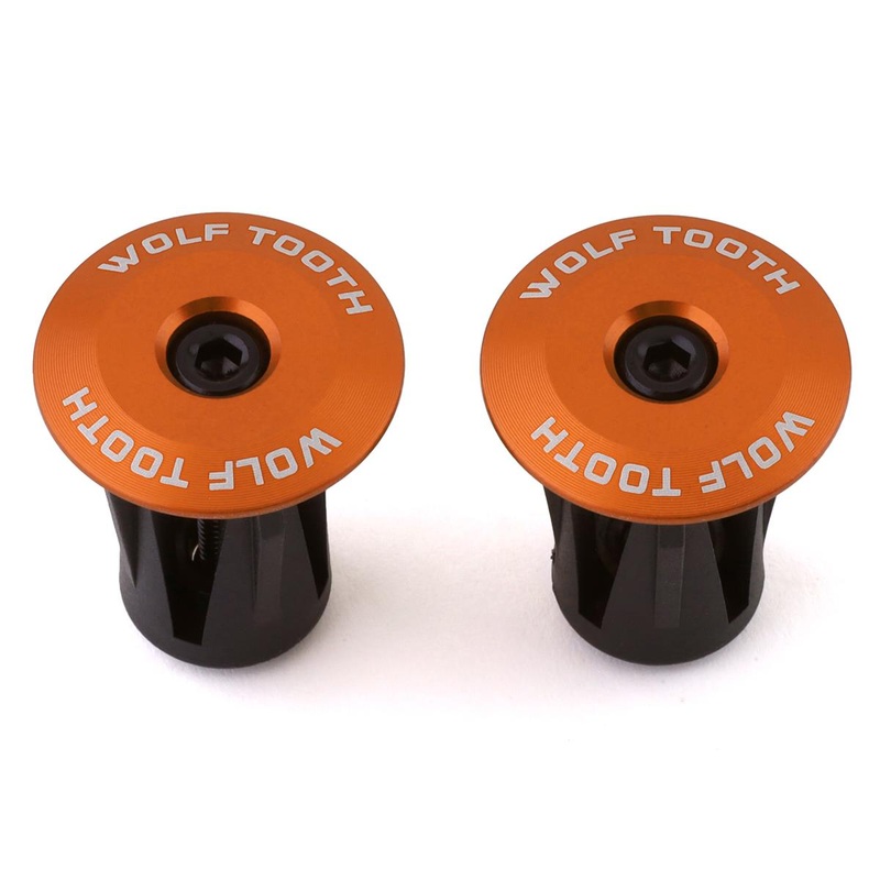 Wolf Tooth Components Alloy Bar End Plugs (Orange)