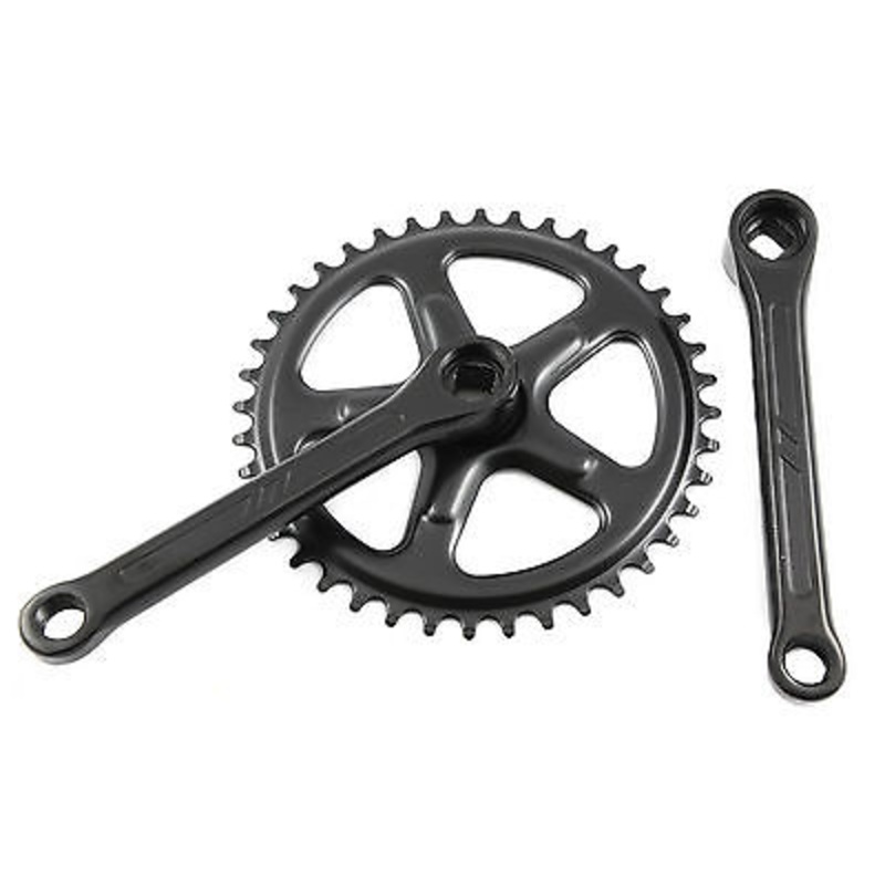 40 TEETH 152mm COTTERLESS CHAINWHEEL CRANK SET BLACK SINGLE CHAIN RING
