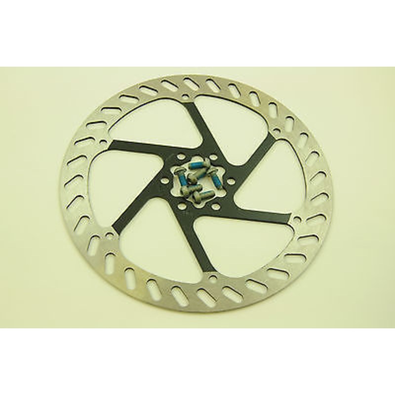 BIKE DISC BRAKE ROTOR STAINLESS STEEL 180mm 6 BOLT. WAVE DESIGN