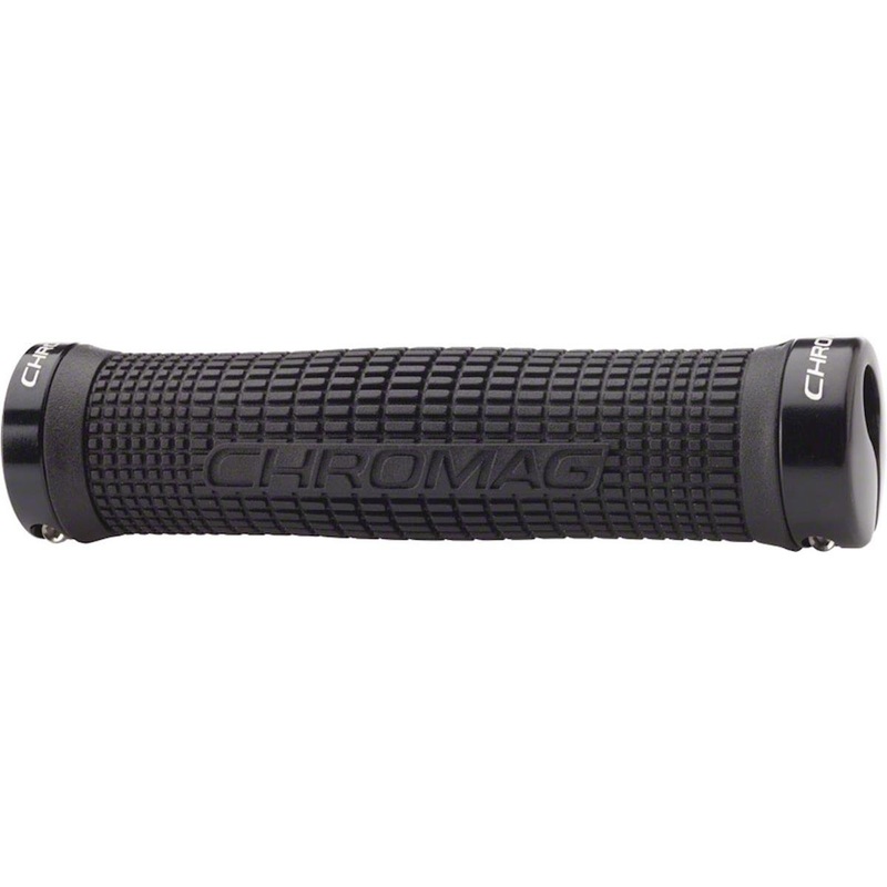 Chromag Squarewave Grips (Black) (142mm)