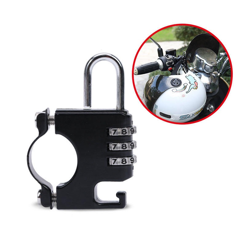 Small Mini Motorbike Scooter Street Bike Secures Helmet 3 Digital Combination Lock