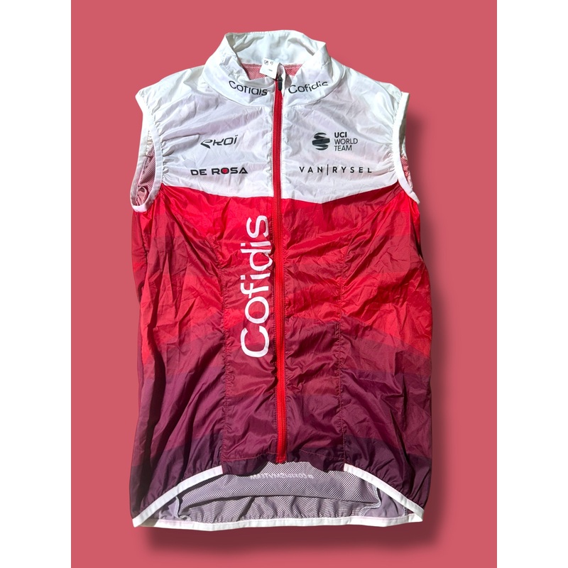 Wind Vest Gilet Packable Rider Issued|  Van Rysel |  Cofidis| Pro Cycling Kit