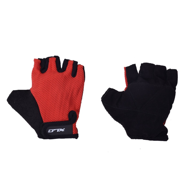 XLC FINGERLESS BIKE TRACK MITT KIDS CYCLING GRIP GLOVES LIGHTWEIGHT RED 2 SIZES