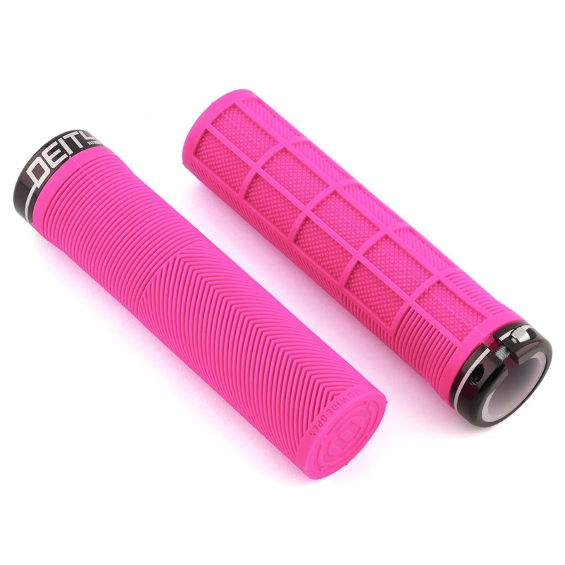 Deity Knuckleduster Lock-On Grips (Pink) (132mm)