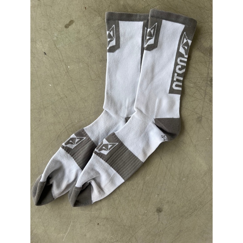 Bingoal | Otso Race Socks | White & Grey | L/XL | Rider-Issued Pro Team Kit