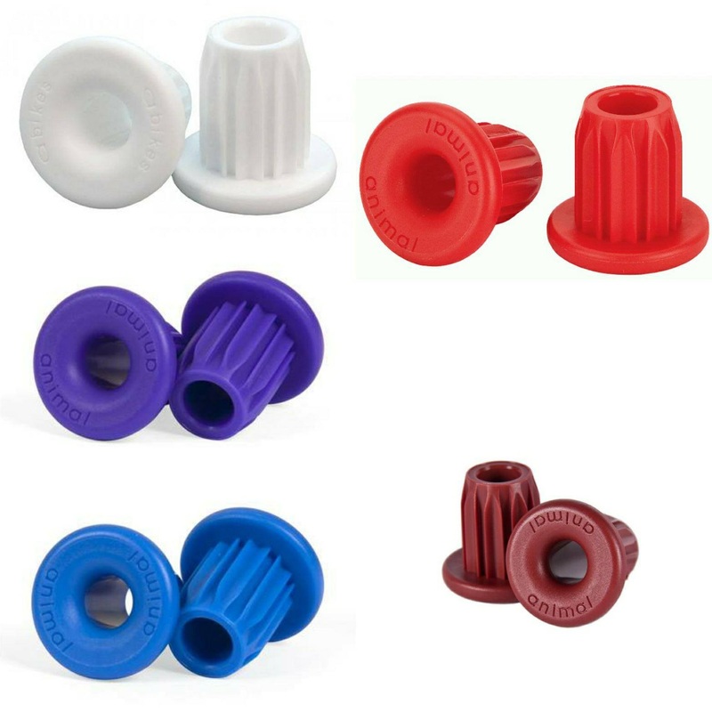 2 Pairs – Animal Bikes Plastic Bike Ends  Avail in Blue, Burgundy, Purple, Red and White (2 Pairs 4 bar ends)