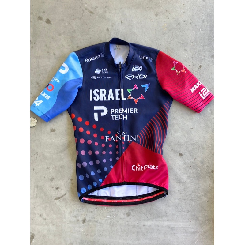 Short Sleeve Midweight Thermal Jersey Cycling | Ekoi | Blue | Israel Premier Tech IPT | Pro Cycling Kit