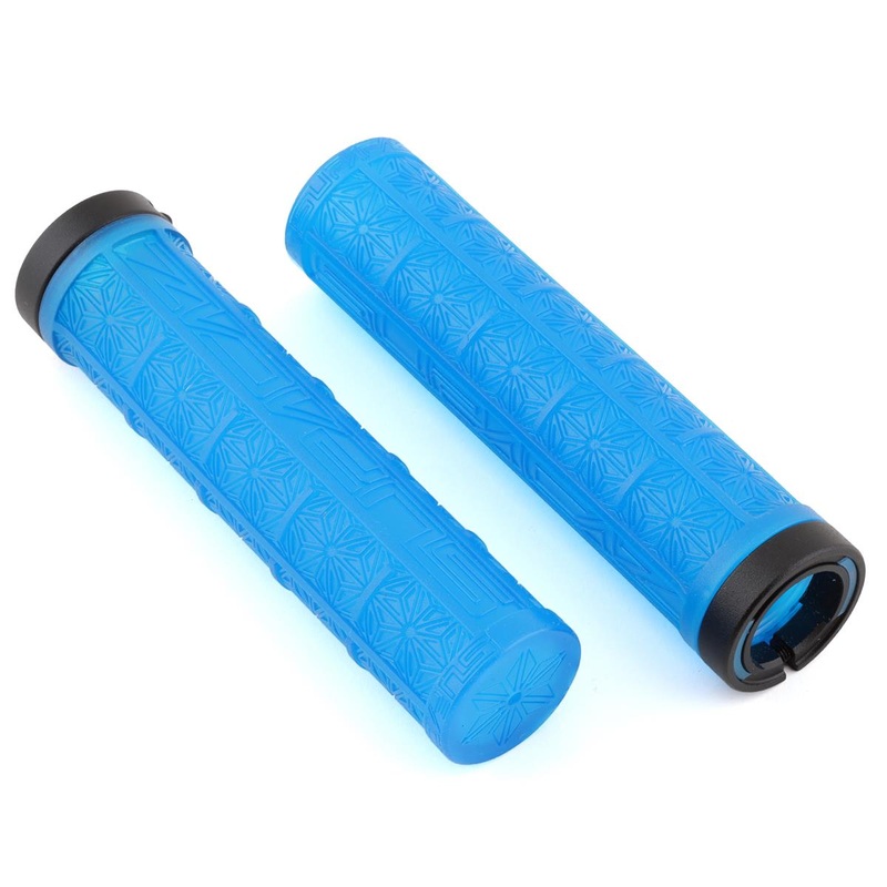 Supacaz Grizips Lock-On Grips (Neon Blue)