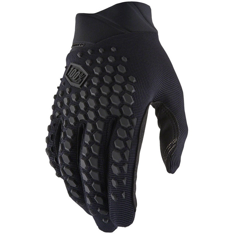 100% Geomatic Gloves – Black/Charcoal Full Finger Men’s X-Large