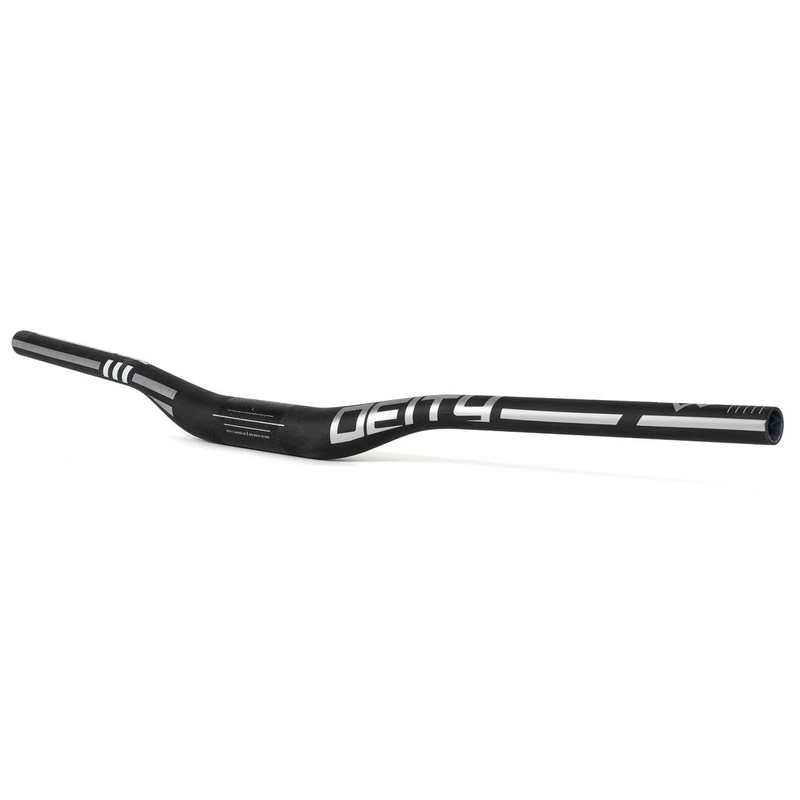 Deity Skywire Carbon Riser Handlebar (Chrome) (35mm) (25mm Rise) (800mm) (5/9 Sweep)