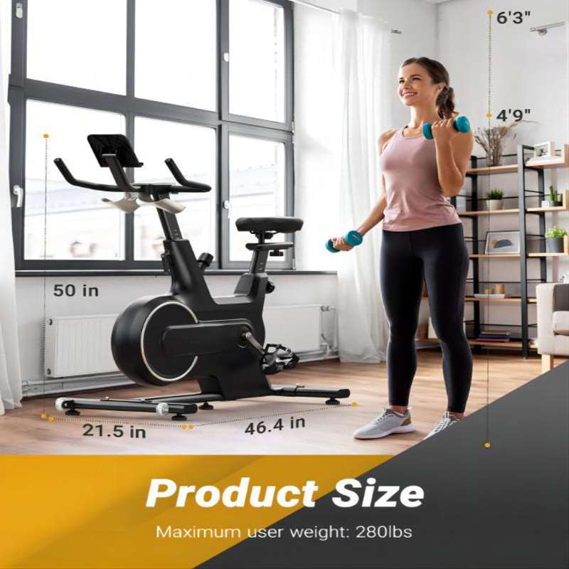 Spinning Indoor Cycling E Exercise Gym Mountain Dirt Bike for Home with Magnetic Resistance Bluetooth