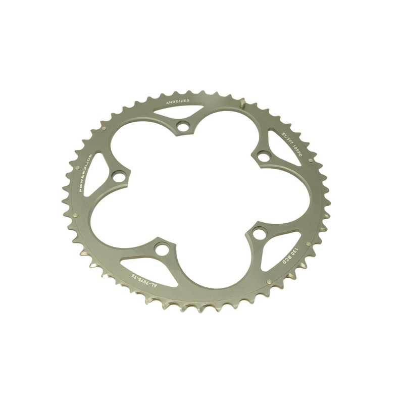 SRAM 10 SPEED ROAD BIKE POWERGLIDE CHAINRING 130BCD  53TEETH VERSION4  5BOLT (39T inner)