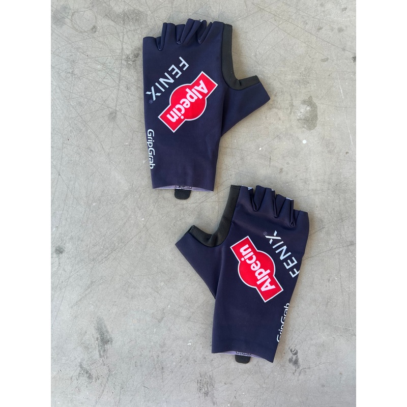 Alpecin Fenix Men | Grip Grab Unpadded Fingerless Gloves | Navy | Rider-Issued Pro Team Kit