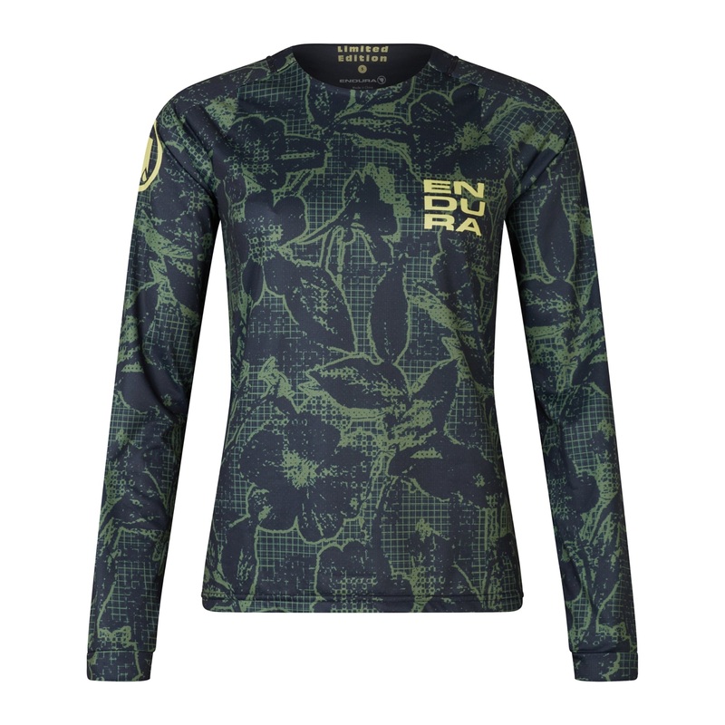 Maglia maniche lunghe donna Endura LTD PRINTED – Verde