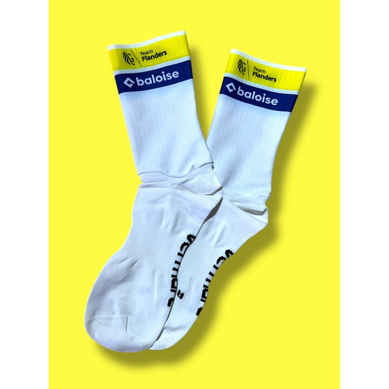 Aero Socks Lightweight Racing – Rider Issued  | Vermarc |  Flanders Baloise| Pro Cycling Kit