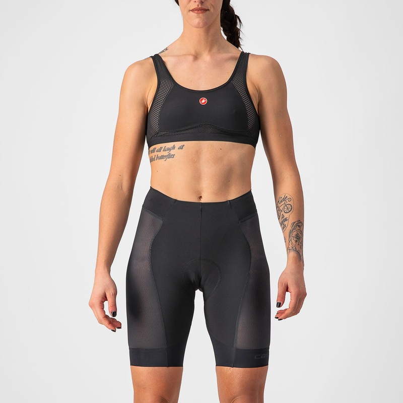 Pantaloncini donna Castelli Insider – Nero
