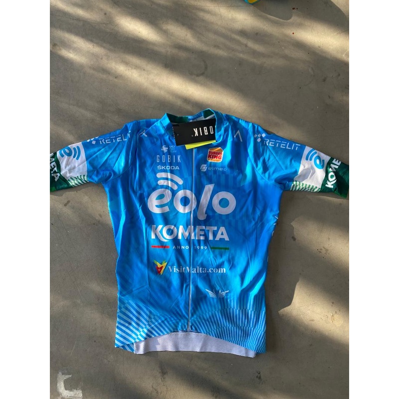 Eolo | Gobik Short Sleeve Aero Jersey | Blue | S | Rider-Issued Pro Team Kit