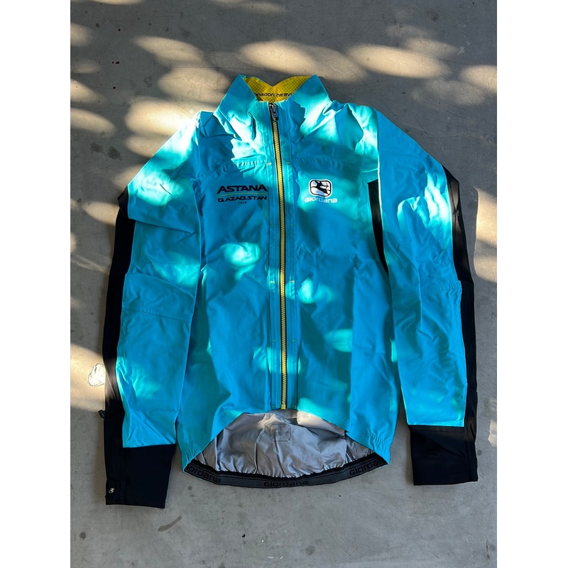 ‘Monsoon’ Rain Jacket  Long Sleeve | Giordana | Astana Qazaqstan | Pro-Issued Cycling Kit