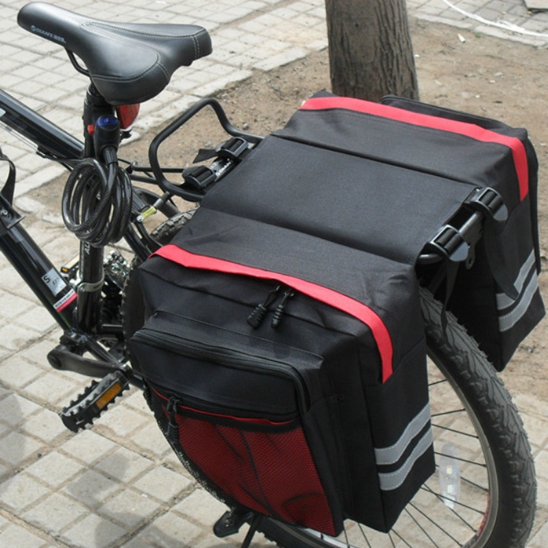 Wholesale Car Bag Bicycle Rear Shelf Mountain Bike Carrier Tail Bicycle Rear Double Saddle Bag Riding Rear Seat Bags