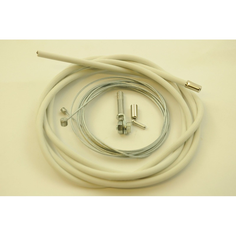 60’s,70’s,80’s RALEIGH STURMEY ARCHER TWIST GRIP GEAR CABLE RIBBED WHITE VARIOUS