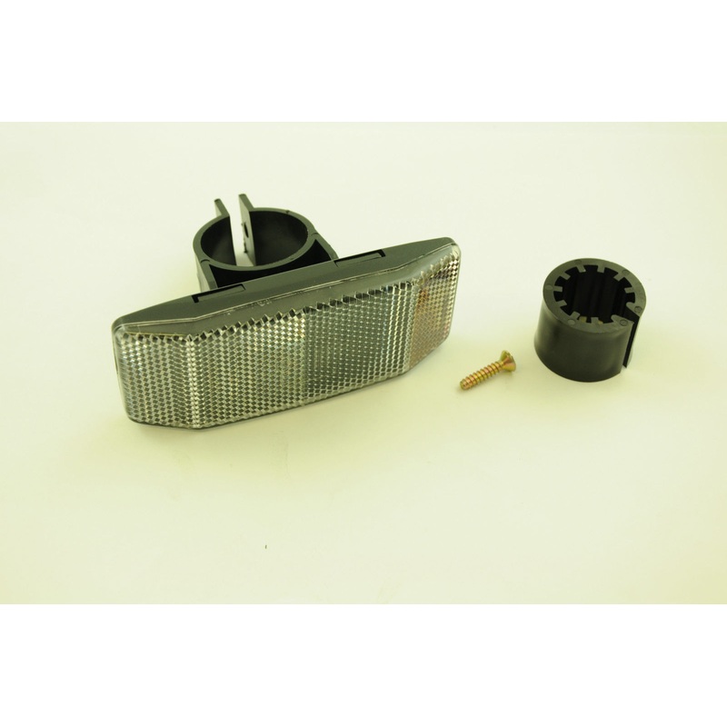 RALEIGH WIDE BIKE SEATPOST FRONT REFLECTOR, FITS MOST BIKES & IDEAL FOR TRAILERS