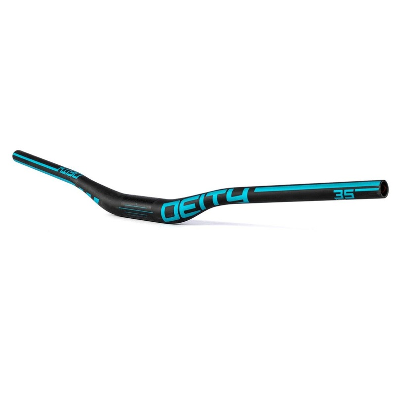 Deity Speedway Carbon Riser Handlebar (Turquoise) (35mm) (30mm Rise) (810mm) (5/9 Sweep)