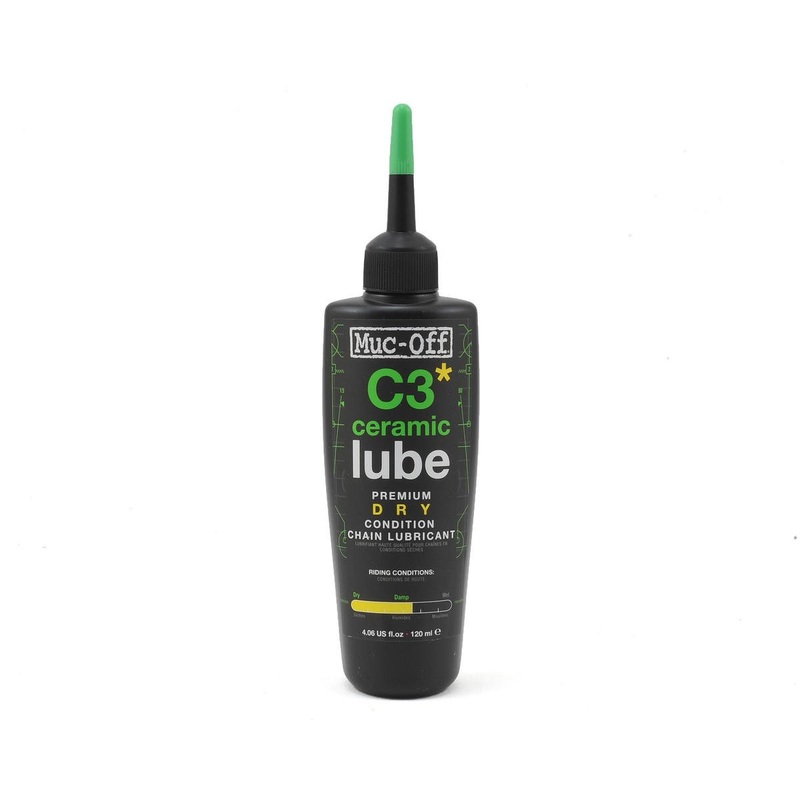 Muc-Off C3 Dry Ceramic Lube (Bottle & UV Flashlight) (120ml)