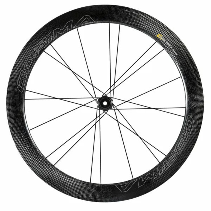 WS BLACK 58MM ROAD FRONT RIM BRAKE WHEEL