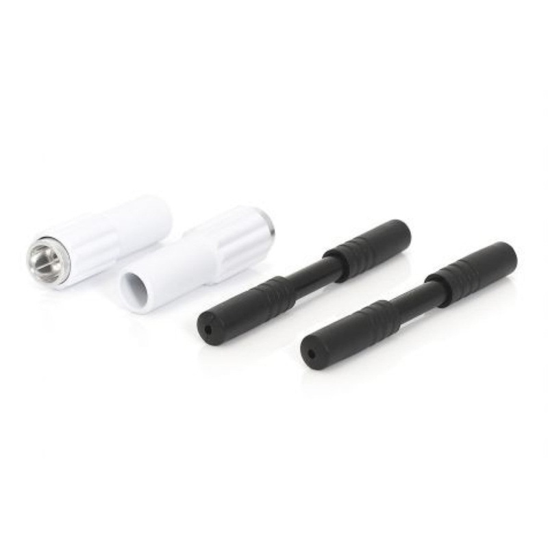 XLC MINI INLINE DERAILLEUR GEAR CABLE FINE TUNING ADJUSTER SET OF TWO WHITE SH-X10