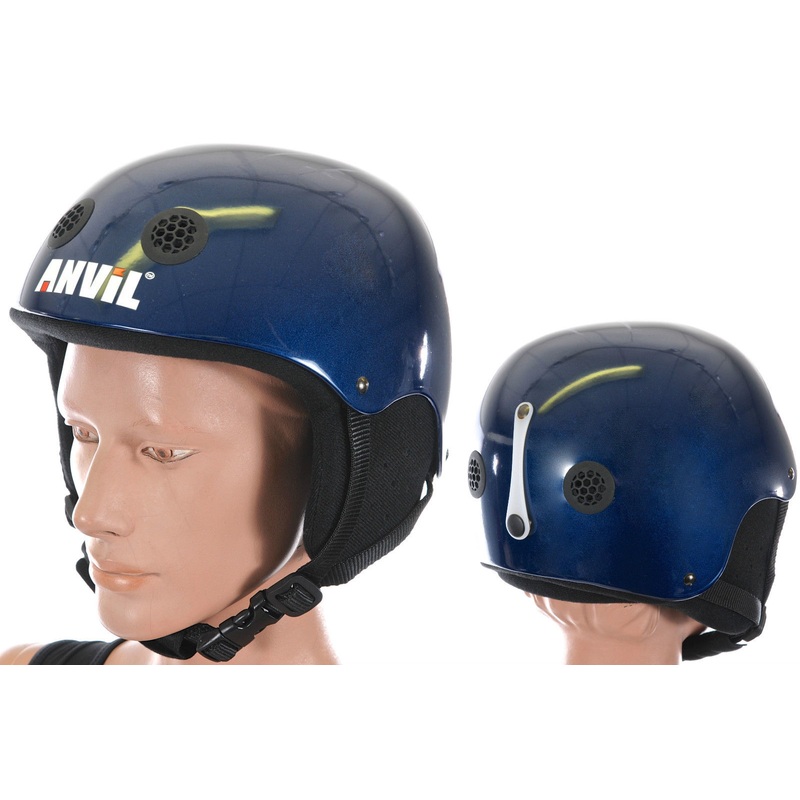 ANVIL CHILDS SNOWBOARDING HELMET SIZE 48 -54cm BLUE BIG DISCOUNT