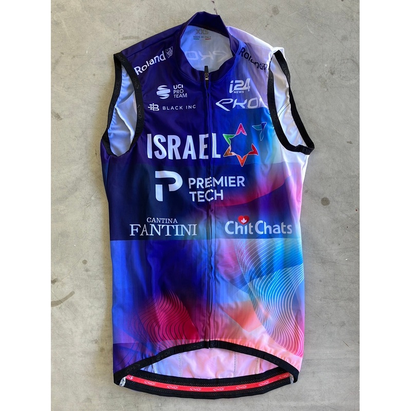 Gilet Vest Cycling Wind Protection | Ekoi | White | Israel Premier Tech IPT | Pro Cycling Kit
