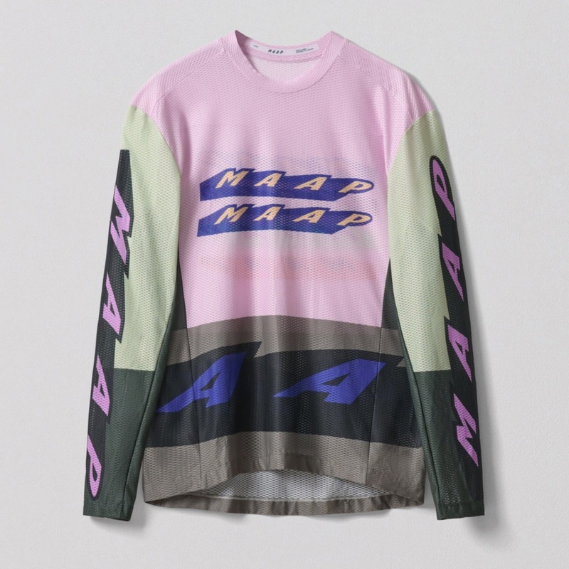 Maglia maniche lunghe Maap Evade X Mesh Tee – Rosa