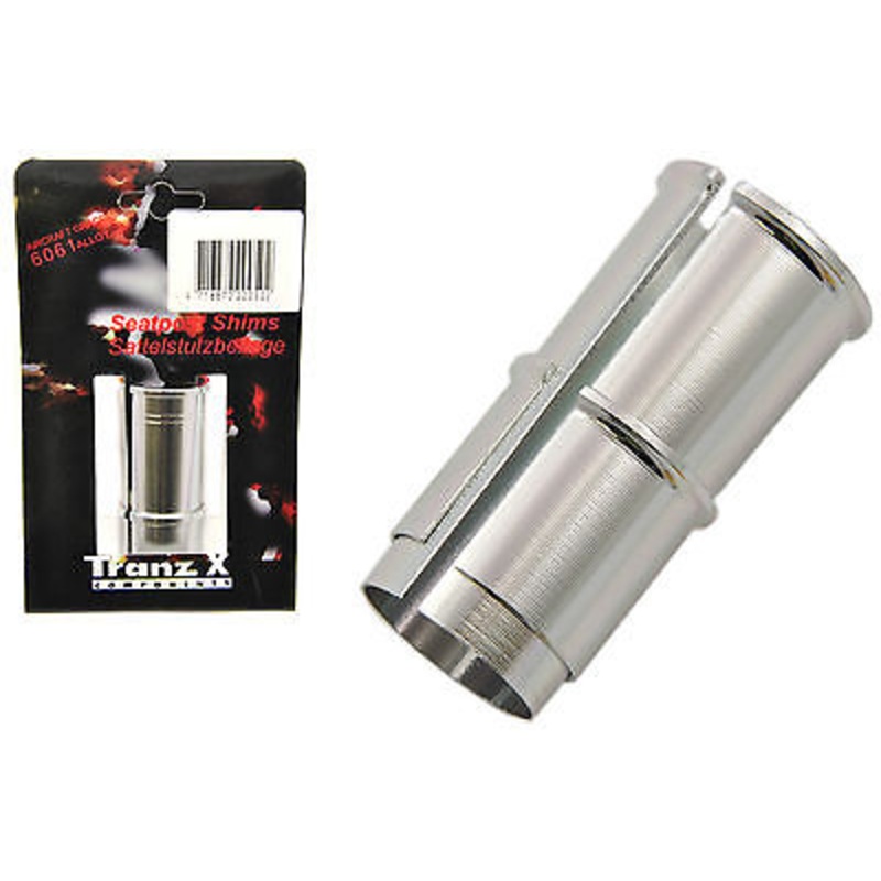 TRANZ-X SEATPOST SHIM 25.4mm FOR 26.4mm-28.0mm TAPERED SADDLE STEM SLEEVE