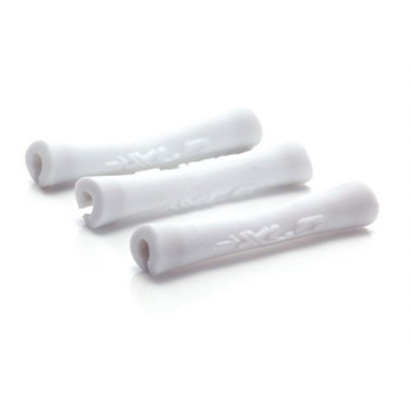 XLC MTB BIKE FRAME PROTECTION TUBE TOP SET OF 4, SUITS 4-5mm CABLES WHITE