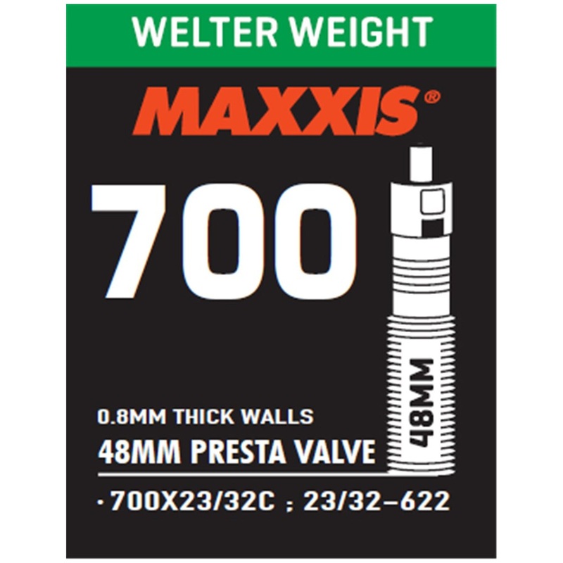 Camera d’aria Maxxis welter weight 700×23/32 – Presta 48 mm