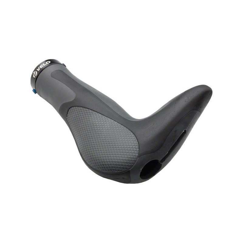 Velo Attune Lock-On Grips (Black/Grey) (Lock-On)