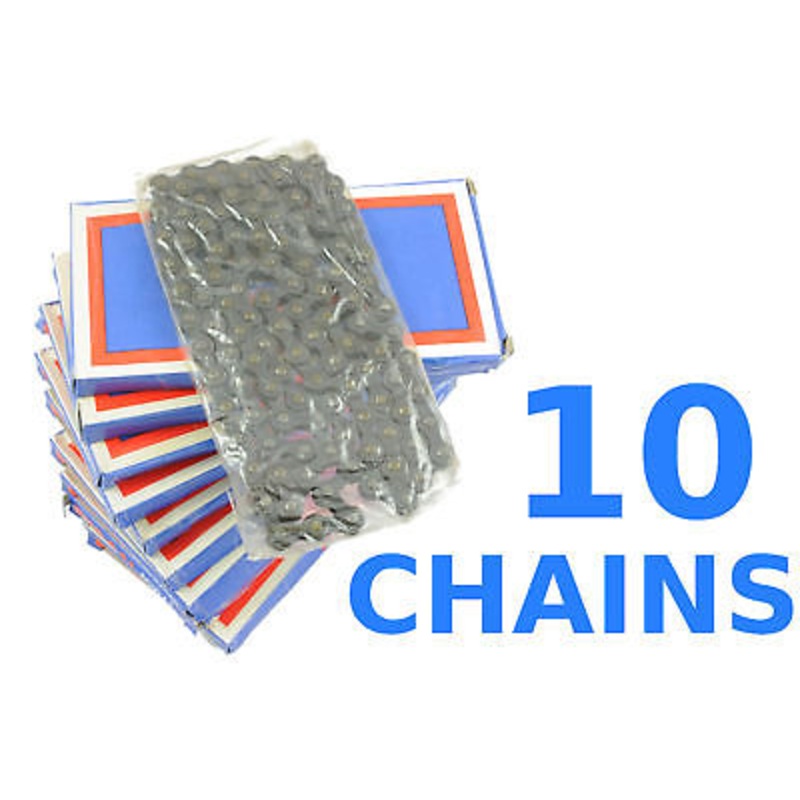 WHOLESALE JOB LOT TEN 3-32 50’s-60’s RACING BIKE CHAINS NON INDEX 5-6 SPEED NOS