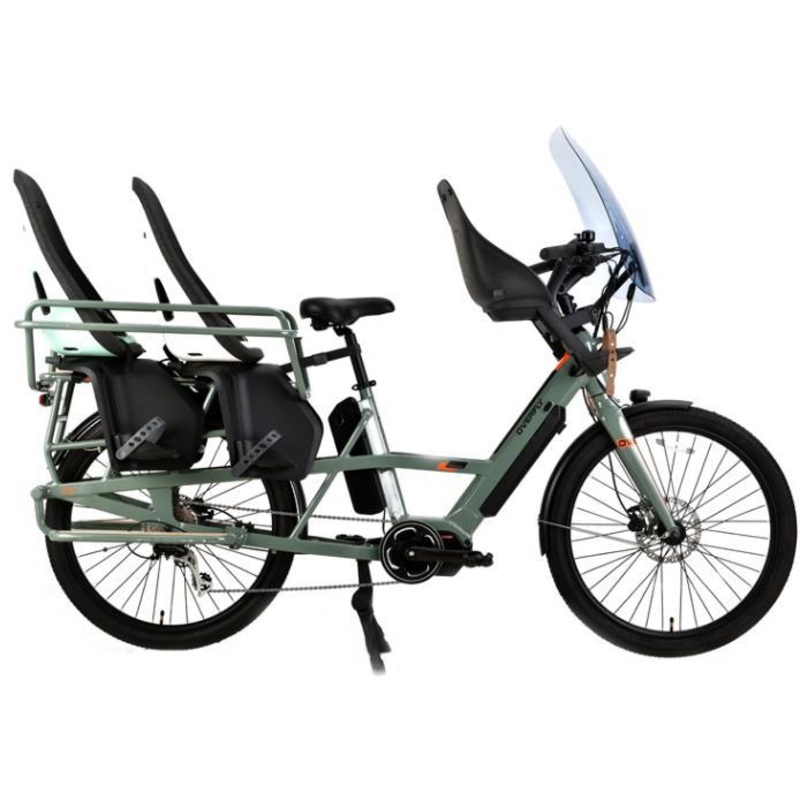 Wagon Urban Transporter E-Cargo Bike 250W-500W MID-Motor Chain/Belt Drive Selectable Family E-Bike