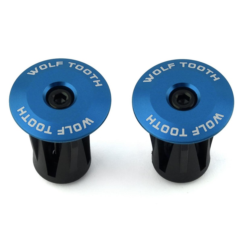 Wolf Tooth Components Alloy Bar End Plugs (Blue)